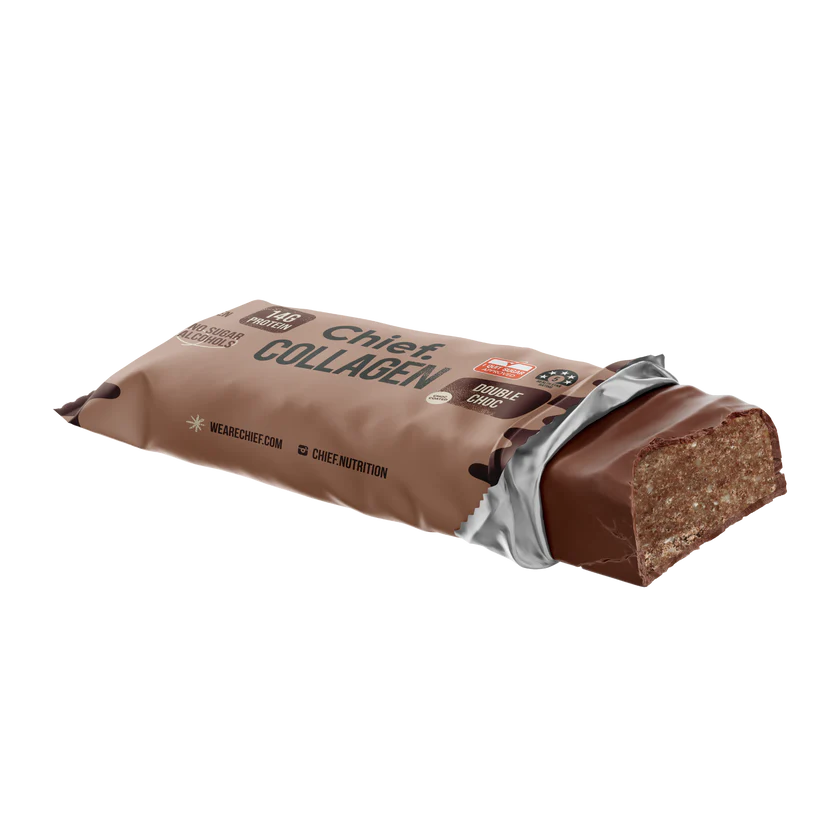Chief Collagen Double Chocolade Proteinriegel