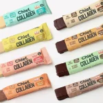 Chief Collagen Proteinriegel ohne Verpackung und in Originalverpackung – Mit Schoko und ohne