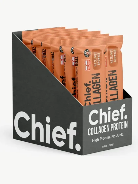 Chief Kollagen Proteinriegel<span> - </span>Hazelnut Brownie